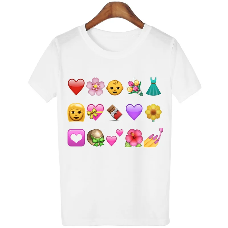 Повседневная футболка Для женщин каваи смайлики печати обезьяна с короткими