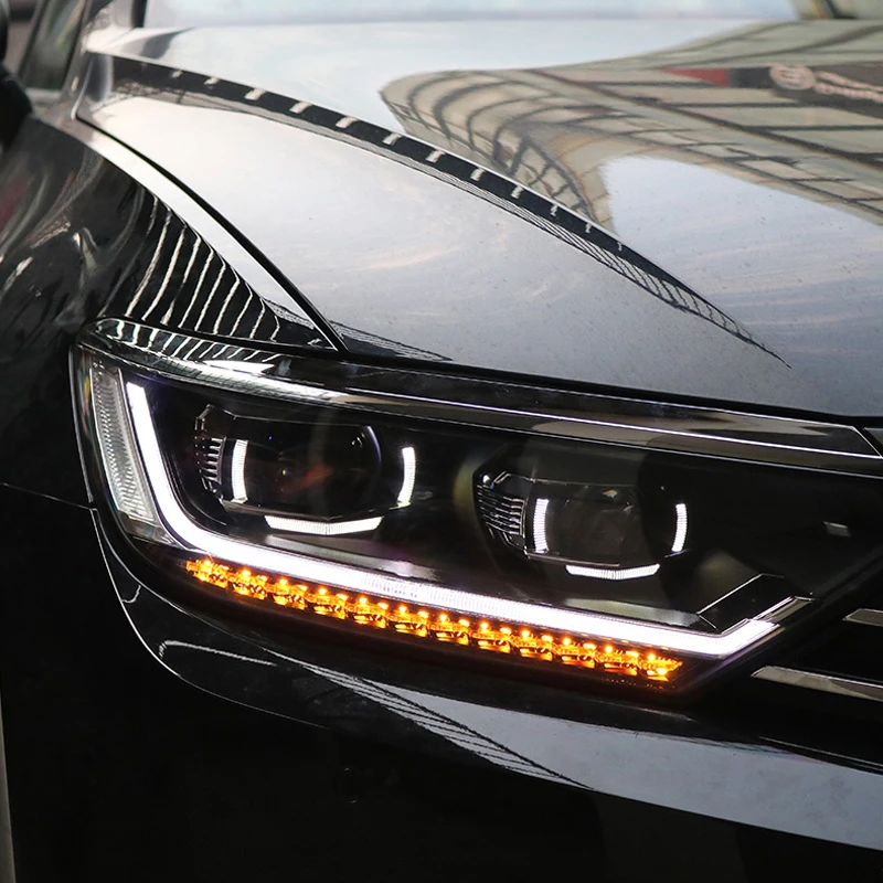 Светодиодный передний фонарь Lmap для Volkswagen Passat MAGOTAN B8 передняя фара 2017 2018 drl сигнал