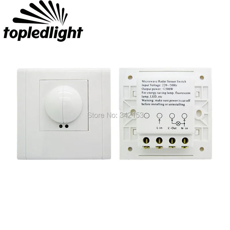 AC180 240V Светодиодная лента лампа датчик движения легко установить микроволновый