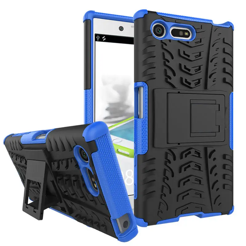 Для Sony Xperia X Compact Case TPU + PC Dual Hybrid Armor с подставкой для mini задняя крышка ударопрочный