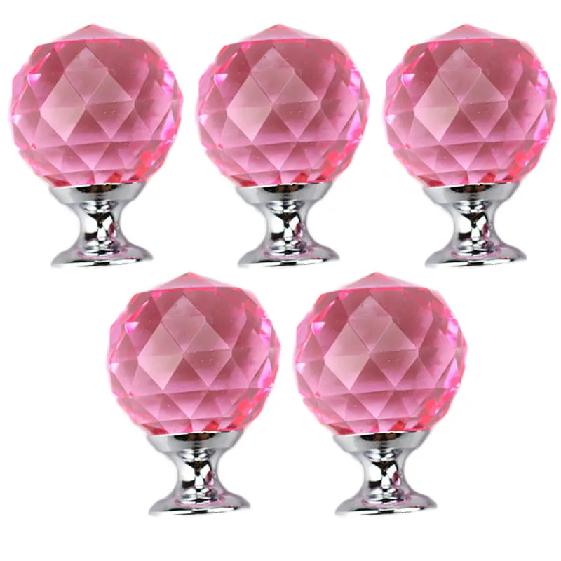 30 40 мм Алмазная форма дизайн Хрустальные стеклянные ручки шкаф выдвижной ящик