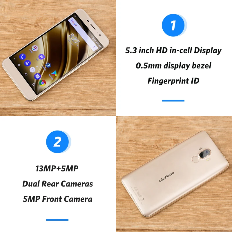 Чехол накладка Ulefone S8 Pro двойные задние камеры мобильного телефона 5 3 дюймов HD MTK6737