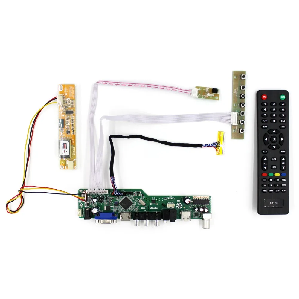 

TV+H DMI+VGA+AV+USB+AUDIO LCD Control Board Work For 14inch 15inch 1024x768 B141XG05 LTN141XA B150XG09 LCD Screen