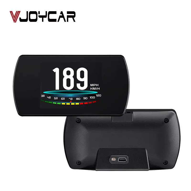 Vjoycar P12 OBD2 HUD Компьютер Автомобильный цифровой OBD вождения Спидометр Пробег