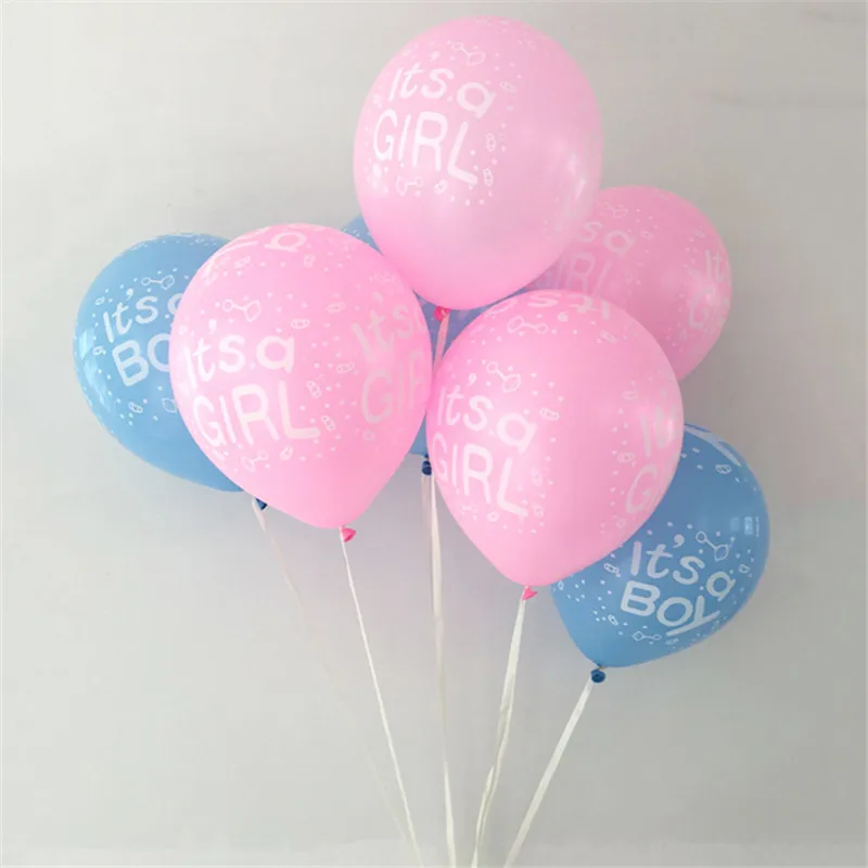 50pcs 12 Inch &quotIt's a Boy&quot And Girl&quot Latex Balloons Inflatable Helium Air Balls Happy Birthady Party Decoration Supplies |