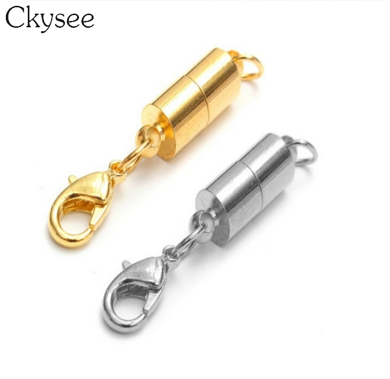 Ckysee 10 шт./лот Золотые/Серебристые цветные магнитные застежки с