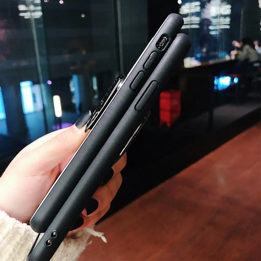 Чехол для iPhone 7 8 Plus X XS MAX тонкий мягкий ТПУ ударопрочный кожаный чехол-бампер с