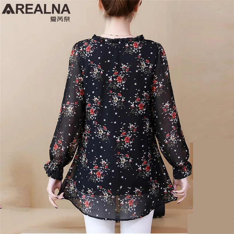 Blusas Mujer De Moda 2020 кимоно Повседневная Цветочная шифоновая блузка для женщин рубашки