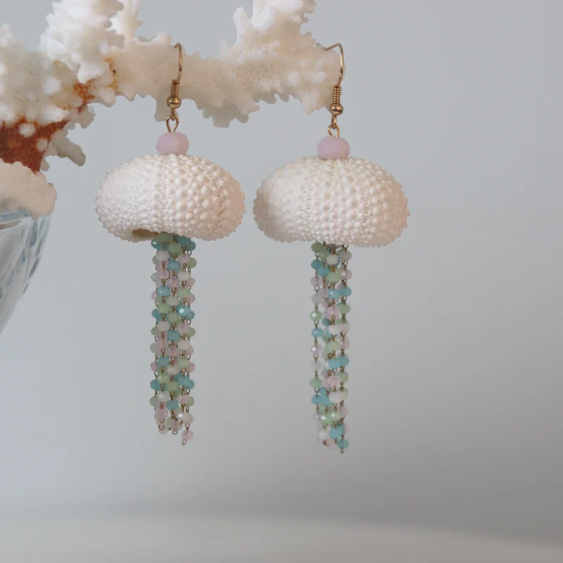 Бесплатная доставка (1 пара/лот) маленькие серьги ручной работы в форме морского