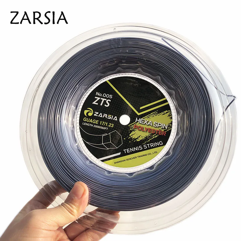 1 Катушка 200 м Подлинная Марка ZARSIA Шестигранная теннисная нить Сделано в Тайване