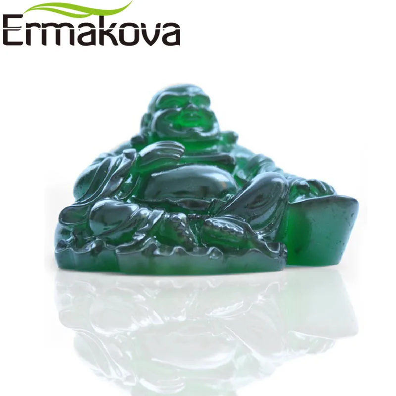 Ермакова 8 см(5,") Смола меняющая цвет статуя Будды Статуэтка фэн-шуй Чай игрушка для домашних животных украшение стола украшения