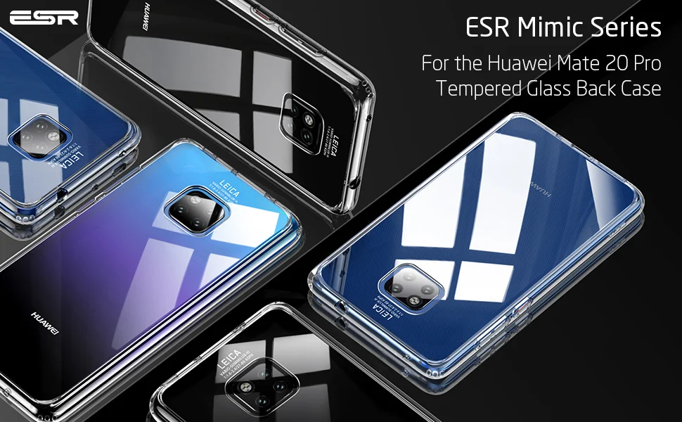 Чехол ESR из закаленного стекла для huawei mate 20, чехол с полным покрытием, ледяной кристалл, чехол для huawei mate 20 Pro, чехлы с закаленным стеклом