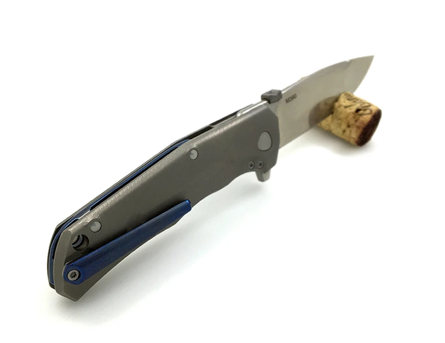 Тактический складной нож WTT система подшипников с титановой ручкой со стальным