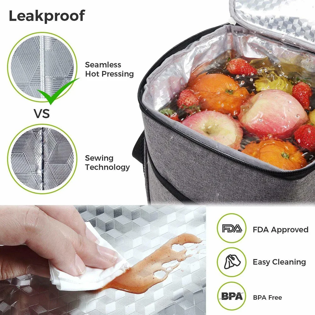 Для Пикника Bento Carry школьная Термосумка для пищи регулируемый ремень
