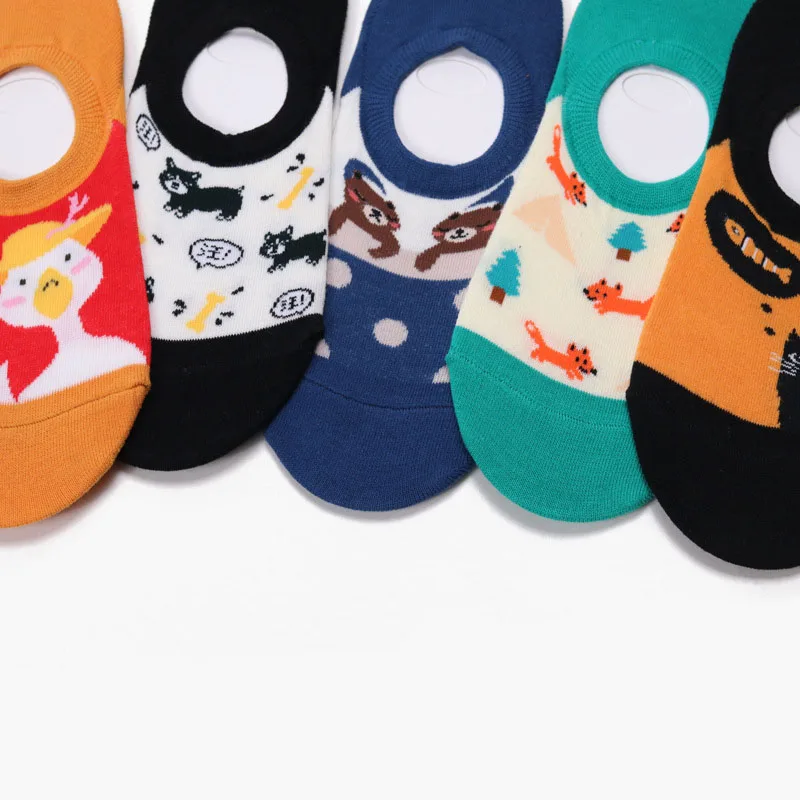 [Cospacool] женские носки милые Креативные забавные нескользящие башмачки Calcetines