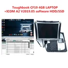 Секундной стрелки Toughbook CF19 CF-19 Автомобильная батарея для зарядки ноутбука компьютеров технического обслуживания воды-доказательство Военная униформа для автомобильной диагностики работает для bmw icom A2 next