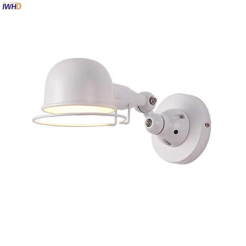

IWHD Amercian Adjustable Retro Wall Lights Fixtures Bedroom Living Room Beside Lamp LED Stair light Wandlampen Lampara Pared
