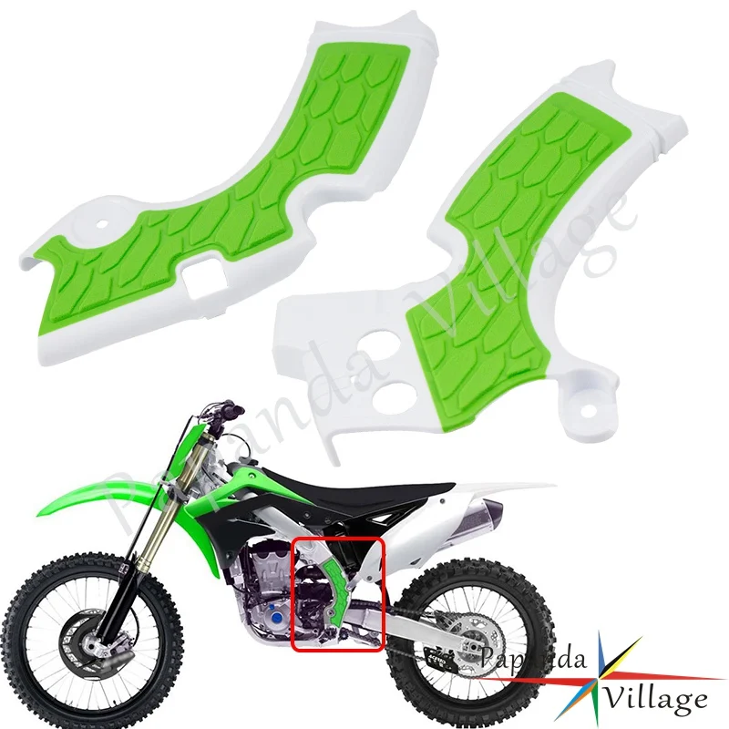 Зеленая защита для кроссовых мотоциклов MX Enduro мотокросса защитная рамка KAWASAKI KXF250