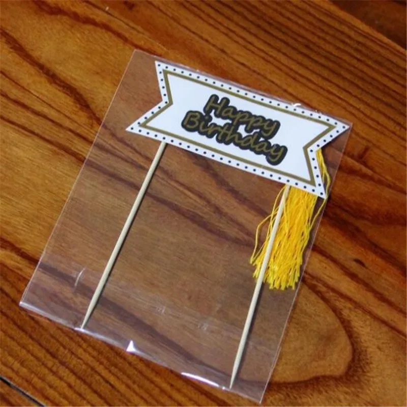 5PCS cake Happy Birthday inserted card birthday Holiday items Practical decorative festive party | Дом и сад