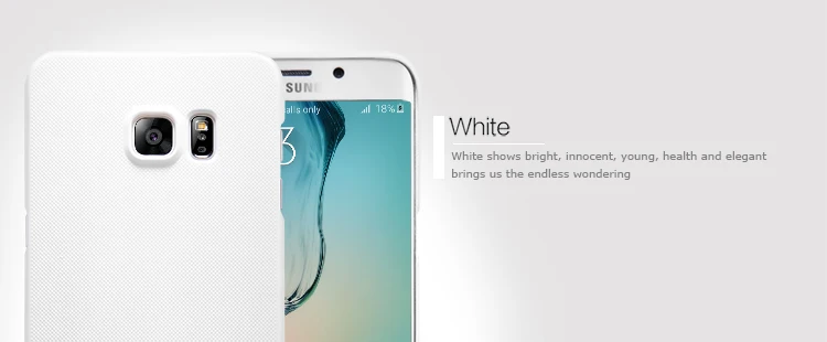NILLKIN роскошный матовый защитный чехол для samsung Galaxy S6 Edge Plus + Бесплатная защитная