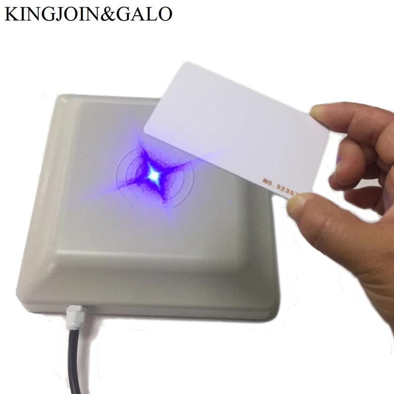 Интегративный дальний UHF RFID считыватель карт 0-6 м дальность дальности с 8dbi антенной RS232/RS485/Wiegand считыватель