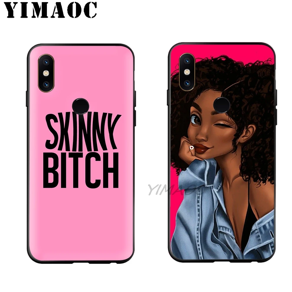 Забавный мягкий чехол YIMAOC для девочек-афро Xiaomi Mi 9 9T 8 SE 6 MAX 3 A1 A2 Lite MIA1 MIA2 A3 CC9E CC9 Pro |