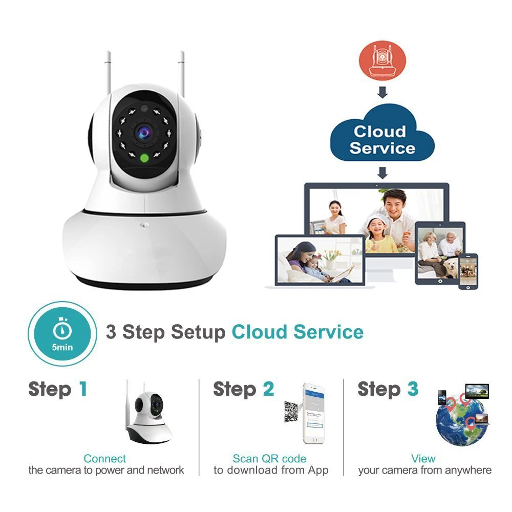 Wistino CCTV HD 960 P охранная камера сигнализация WiFi Детский Монитор умный дом