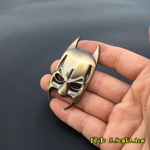 1 шт. 3D металлическая летучая мышь эмблема Авто Логотип Бэтмен значок хвост Наклейки на автомобиль Стайлинг - Название цвета: style 5