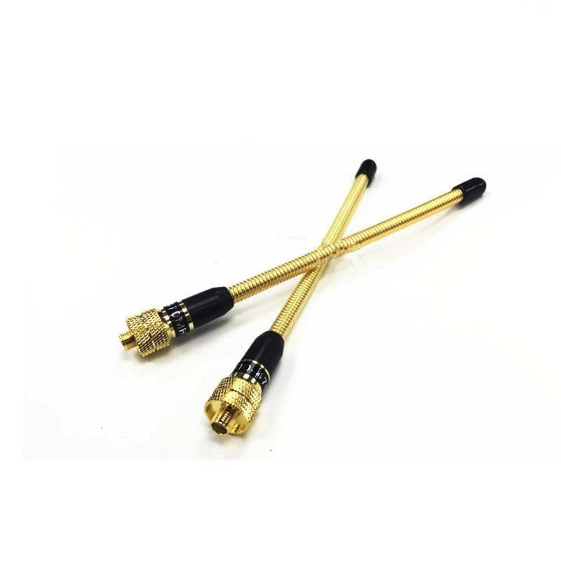 Золотая Антенна UHF 400-470 МГц 6 8 дюйма SMA-Female ручная радиоантенна для Kenwood K3207G радио