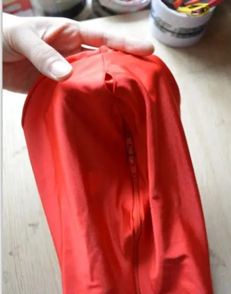 Бесплатная доставка леди Дэдпул спандекс боди с хвостом отверстие Косплей