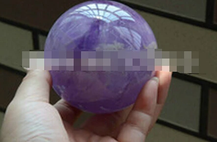 331 НАТУРАЛЬНЫЙ АМЕТИСТ ФИОЛЕТОВЫЙ КРИСТАЛЛ КВАРЦА 69 ММ БАЛ СФЕРА (0601)|amethyst crystal