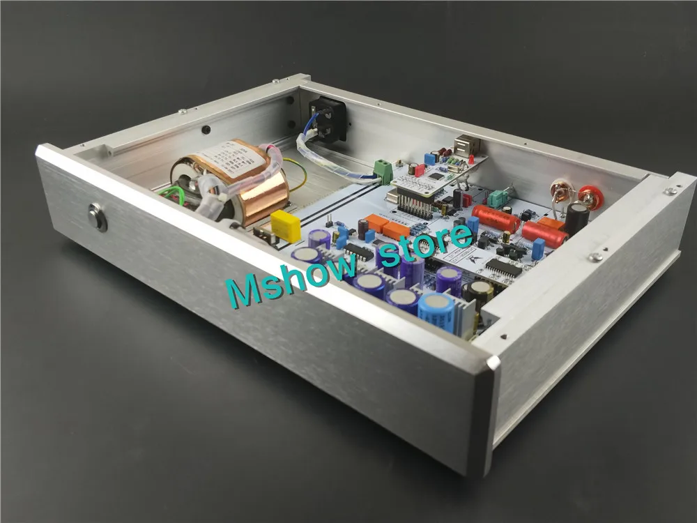 Плата декодера Mshow audio quad AD1865 DAC Hi Fi spdif и PCM2706 USB вход совместимый с модулем amarero/XMOS