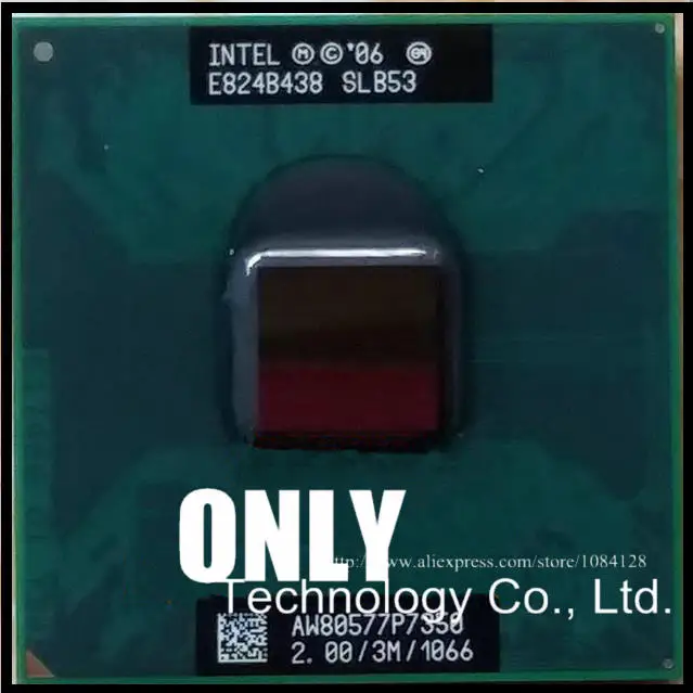 Бесплатная доставка ЦП для ноутбука P7350 2 0/3M/1066 PGA официальная версия
