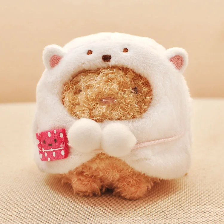Новый KAWAII 8 см Сан х Сумико гураши мягкие игрушки брелок плащ подарок плюшевая