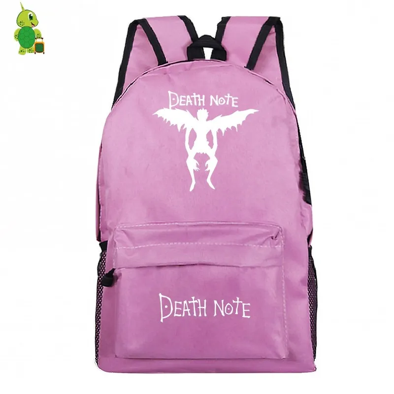 Рюкзак с надписью «Death Note», повседневный рюкзак для ноутбука, школьные сумки для подростков, девочек и мальчиков, модные дорожные сумки на плечо, детские сумки для книг