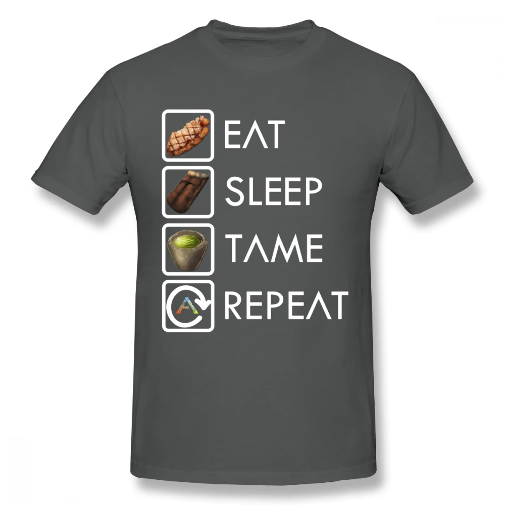 Мужская футболка Ark Survival Eat Sleep Tame Repeat большие размеры рубашка для команды на заказ