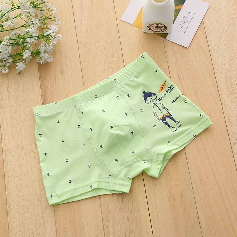 5 шт./лот нижнее белье для мальчиков зрелище мальчик узор трусики подходит