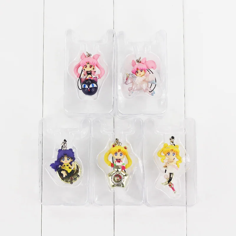 Брелок подвеска Tsukino Jupiter Saturn Cat Unicorn Мерцающая Dolly игрушки 5 шт./лот 4 6 см|figure toy|sailor