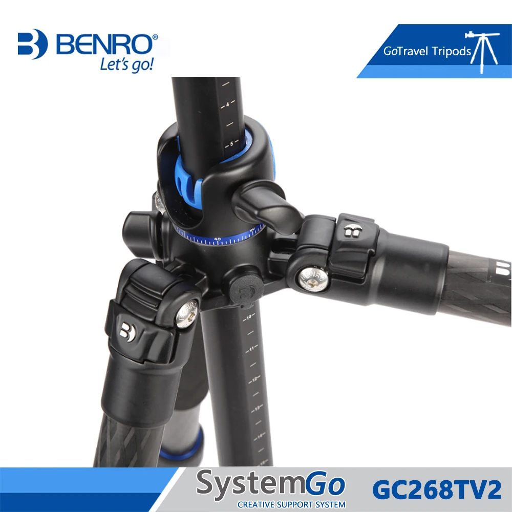 Штатив Benro GC268TV2 из углеродного волокна портативный дорожный для