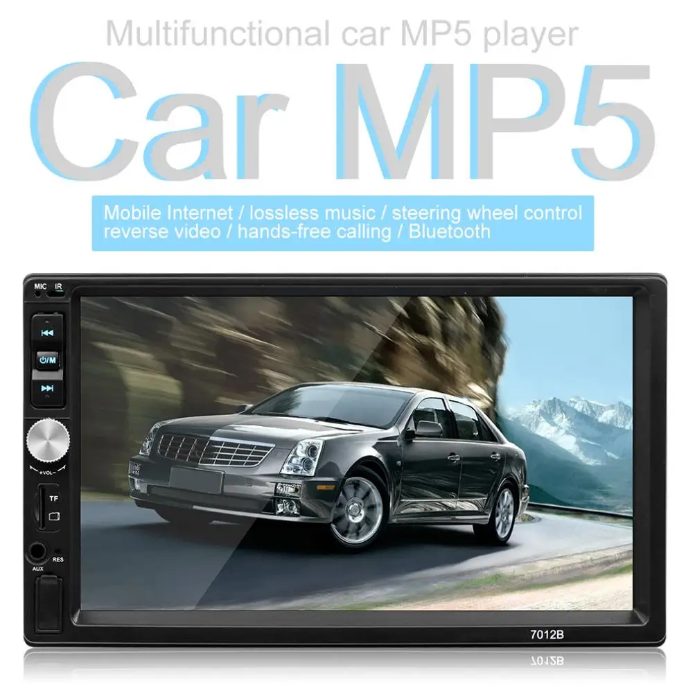 7 дюймов 2 DIN Bluetooth в тире сенсорный экран автомобиля видео FM Радио стерео плеер