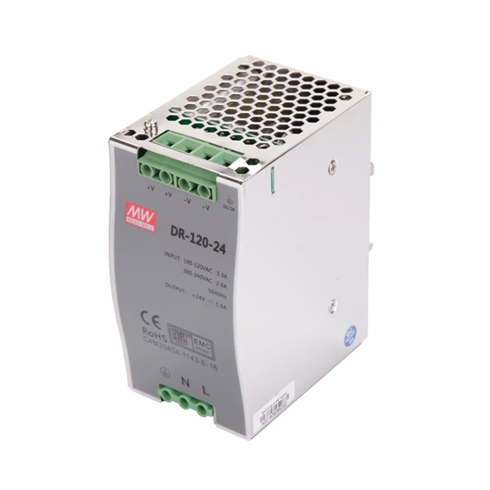 DR-120 120W одиночный выход 12V 15V 24V 36V 48V din-рейка импульсный источник питания