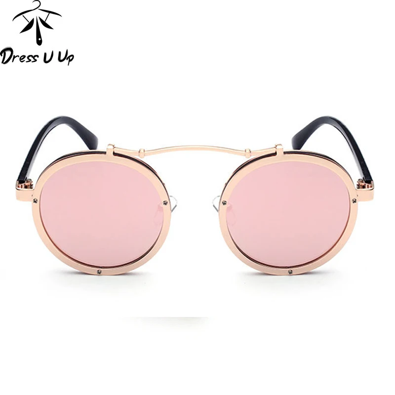 Солнцезащитные очки DRESSUUP для мужчин и женщин в стиле стимпанк с металлическим