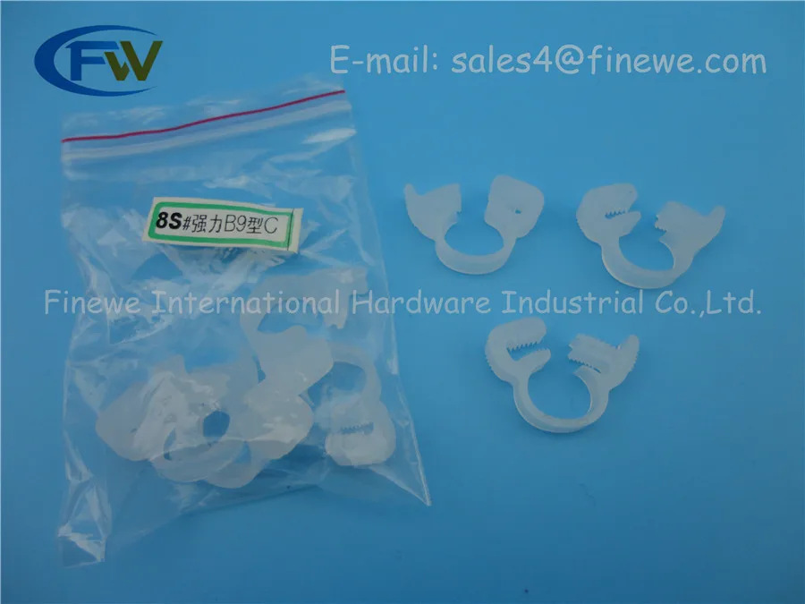 Нейлон platic белый топливо шланг кабель Провода трубки Зажимы клип для 11.4 12.4 мм od |