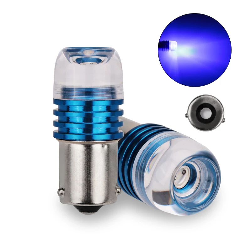 2 шт. Автомобильные светодиодные лампы 1156PY 7507 PY21W BAU15S 3W DC 12 В|blue light lamp|car lightlamp white |