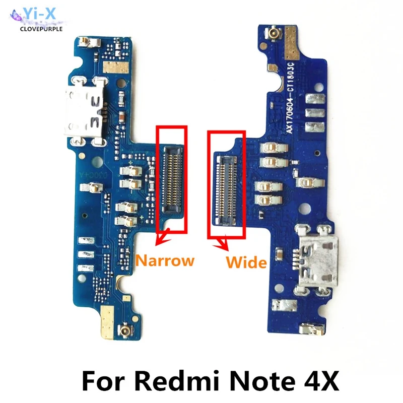 Для Xiaomi Redmi Note 4 4X USB зарядное устройство порт для зарядки ленточный Micro док-разъем