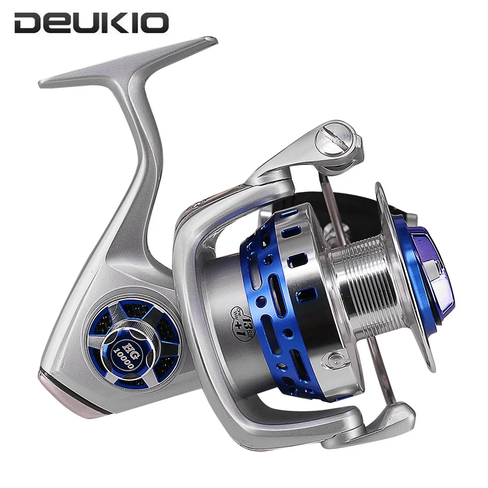 Катушка рыболовная DEUKIO HG8000 HG10000 15 + 1 шарикоподшипников|Рыболовные катушки| |