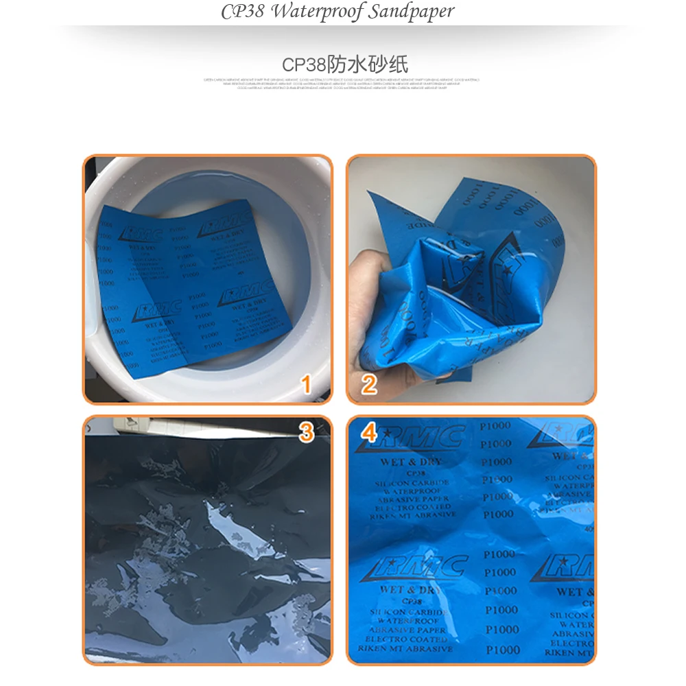 5 листов водонепроницаемая фотобумага CP38 Влажная и сухая бумага от 1200 до 5000 Грит