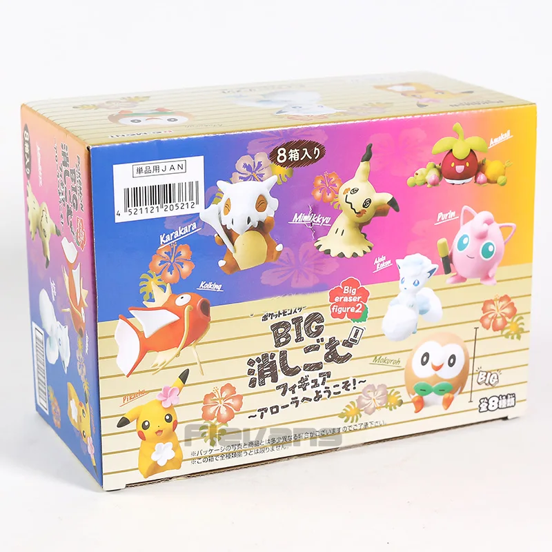 Аниме монстр Jigglypuff Rowlet Vulpix Mimikyu bounsweet Cubone Magikarp «Pokemon Go» мини ПВХ Фигурки Коллекционная модель игрушки 8 шт./компл