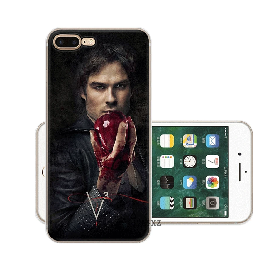 Жесткий чехол Desxz для iPhone 6 6s 7 8 Plus X XR XS Max 5 5S SE Дневники вампира|Чехлы-накладки| |