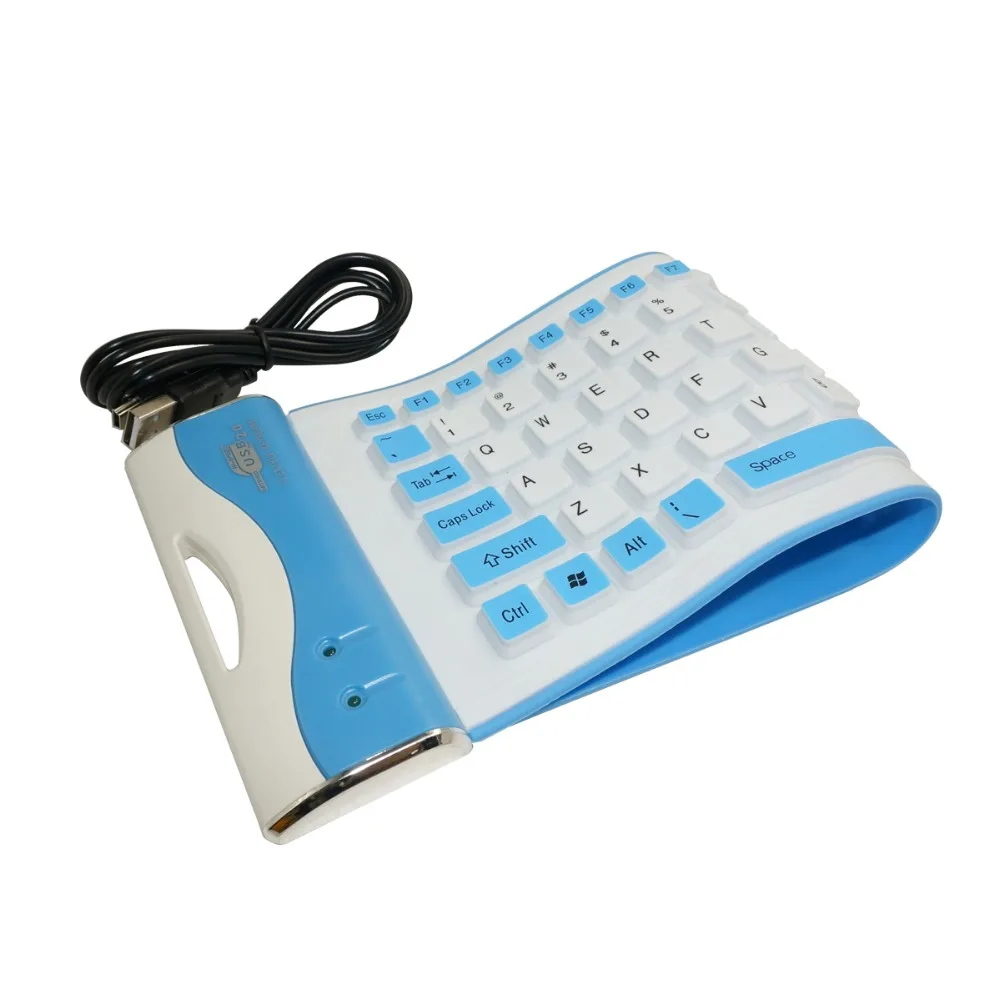 Цветная технология печати 83Key бесшумная Гибкая силиконовая клавиатура|printed